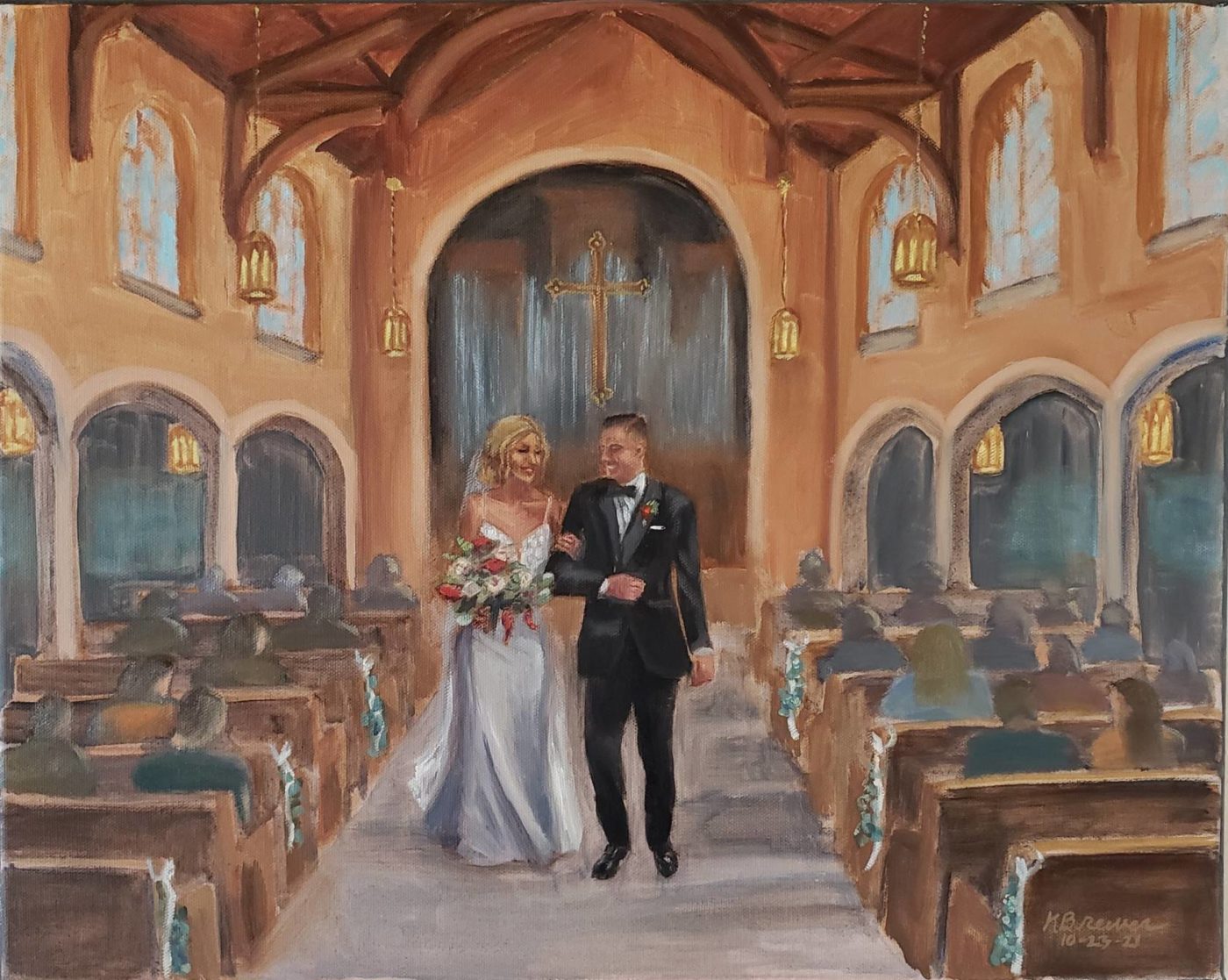 Live wedding painting: the booking process