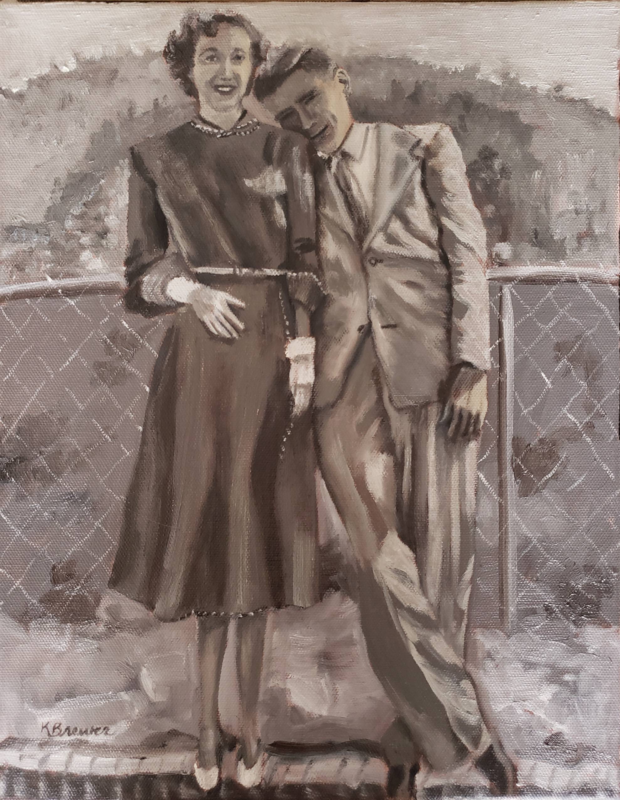 painting of old photo