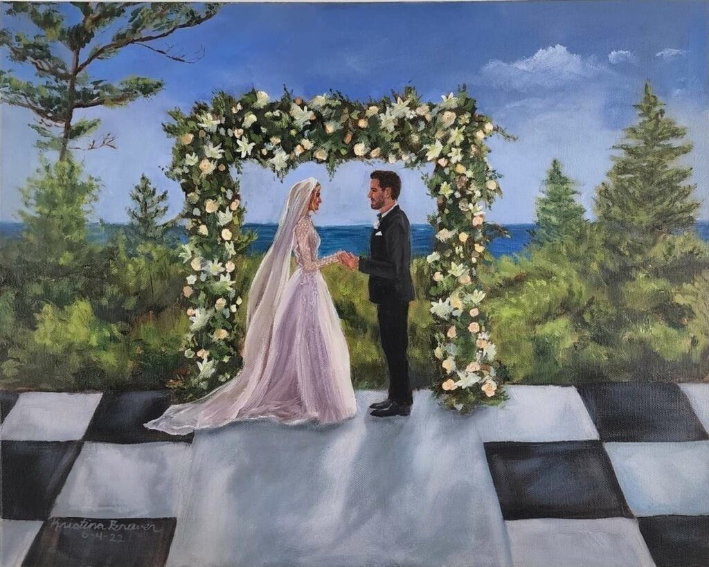 Wedding painting in Door County