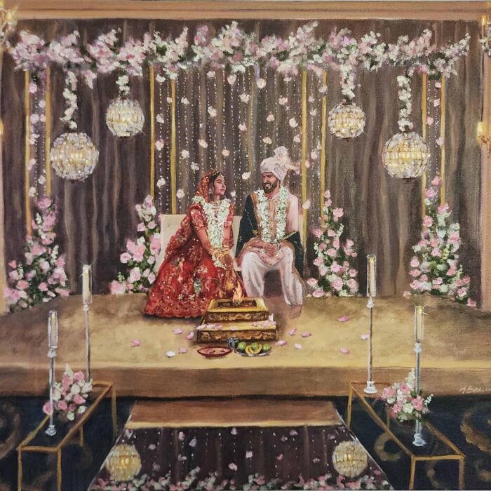 Indian Wedding Painting